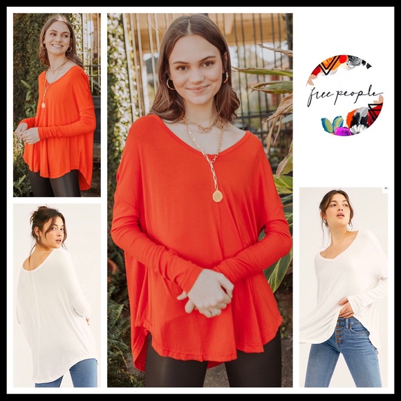 Free People Tops - FREE PEOPLE BOHO HI-LO TEE SWING TUNIC TOP A2C